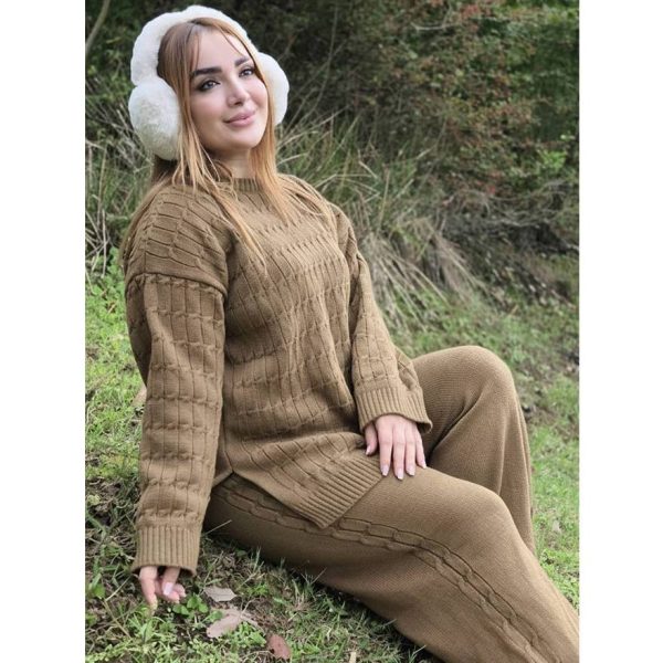 ست بافت مارپیچ - مانتو پاتریس رشت