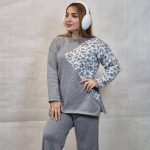 ست بلوز شلوار بافت پلنگی - مانتو پاتریس رشت