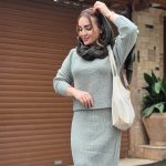 ست بلوز دامن بافت ساده