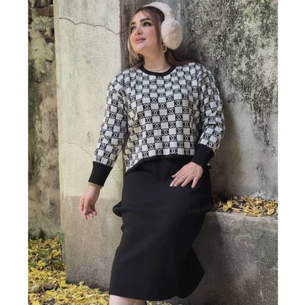 ست بلوز دامن چنل - مانتو پاتریس رشت