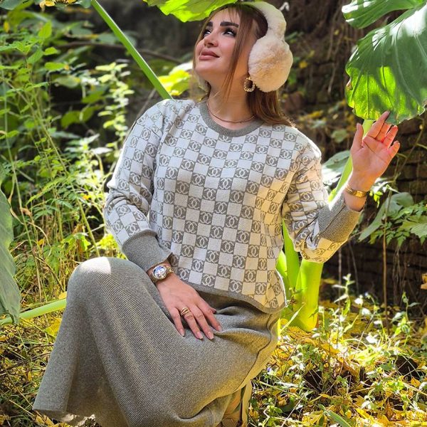 ست بلوز دامن چنل - مانتو پاتریس رشت