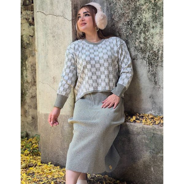 ست بلوز دامن چنل - مانتو پاتریس رشت