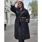 پالتو فوتر بلند خرجکار پلنگی - مانتو پاتریس رشت