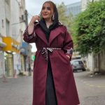 پالتو فوتر بلند خرجکار پلنگی - مانتو پاتریس رشت
