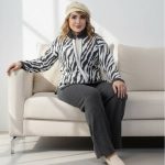 ست کت شلوار زبرا بافت - مانتو پاتریس رشت