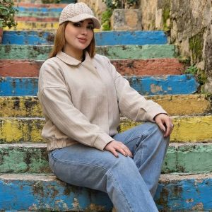 بامبر کجراه رنگی - مانتو پاتریس رشت