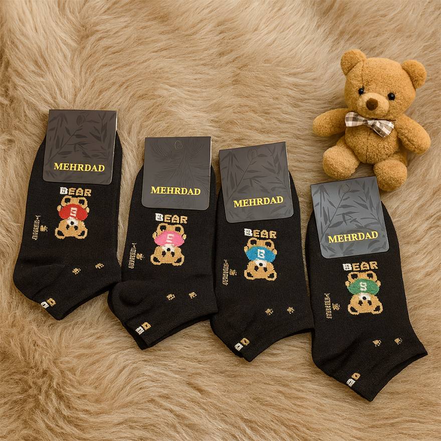 جوراب مچی خرس مشکی