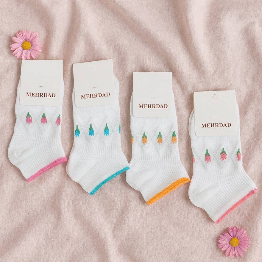 جوراب مچی سفید لاله - مانتو پاتریس رشت