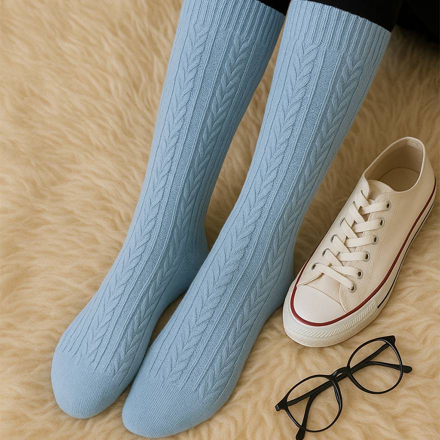 جوراب ساق بلند گندمی - مانتو پاتریس رشت