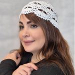 کلاه قلاب بافی رنگی - مانتو پاتریس رشت