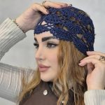 کلاه قلاب بافی رنگی - مانتو پاتریس رشت