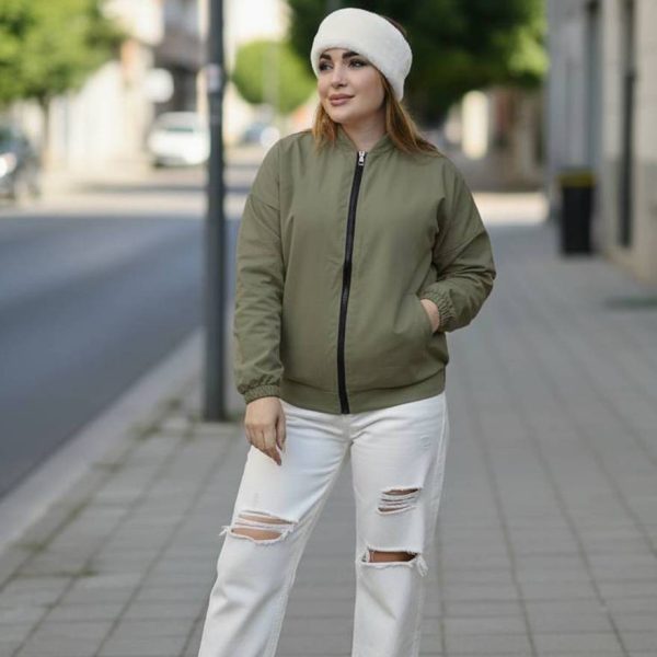 بامبر جکت کتان - مانتو پاتریس رشت