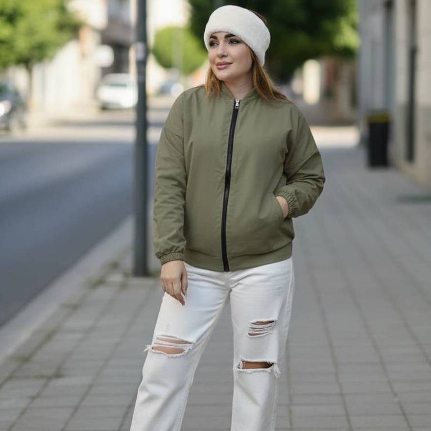 بامبر جکت کتان - مانتو پاتریس رشت