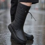 بوت کاپشنی مشکی- مانتو پاتریس رشت