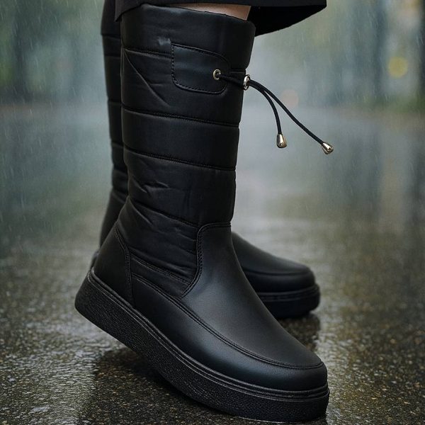 بوت کاپشنی مشکی- مانتو پاتریس رشت