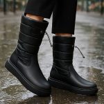 بوت کاپشنی مشکی- مانتو پاتریس رشت