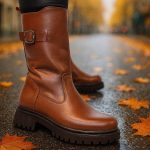 بوت بغل سگک قهوه ای - مانتو پاتریس رشت