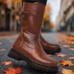 بوت بغل سگک قهوه ای - مانتو پاتریس رشت