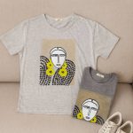 تیشرت ملانژ چاپ دختر - مانتو پاتریس رشت