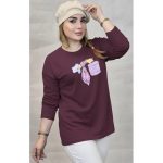 بلوز آستین بلند چاپ چنل - مانتو پاتریس رشت