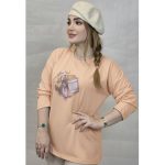 بلوز آستین بلند چاپ چنل - مانتو پاتریس رشت