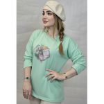 بلوز آستین بلند چاپ چنل - مانتو پاتریس رشت