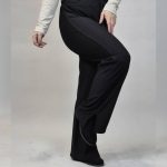 شلوار مشکی ریلی چاکدار - مانتو پاتریس رشت