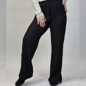 شلوار مشکی ریلی چاکدار - مانتو پاتریس رشت