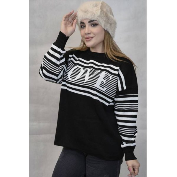 بلوز بافت راه راه لاو - مانتو پاتریس رشت