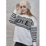 بلوز بافت راه راه لاو - مانتو پاتریس رشت