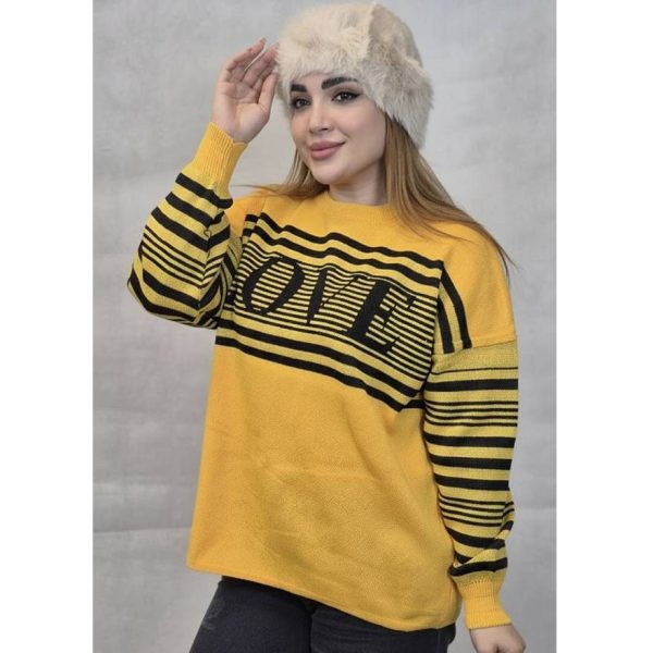 بلوز بافت راه راه لاو - مانتو پاتریس رشت