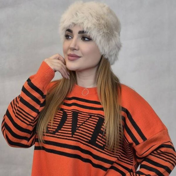 بلوز بافت راه راه لاو - مانتو پاتریس رشت