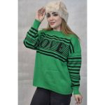 بلوز بافت راه راه لاو - مانتو پاتریس رشت