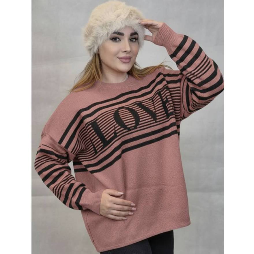 بلوز بافت راه راه لاو - مانتو پاتریس رشت