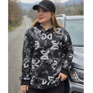 هودی تمام چاپ-رشت مانتو پاتریس