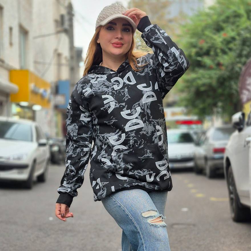 هودی دورس تمام چاپ - مانتو پاتریس رشت