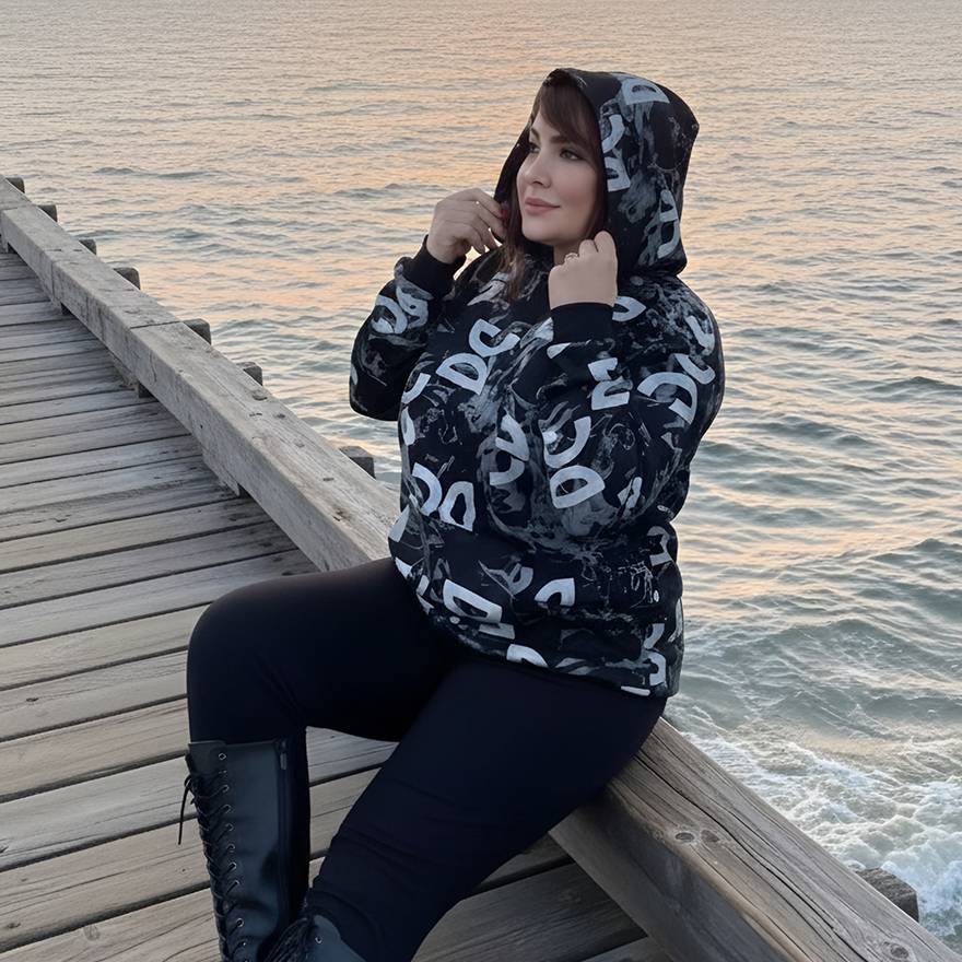 هودی تمام چاپ - مانتو پاتریس رشت