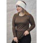 بلوز آستین بلند فانریپ ساده - مانتو پاتریس رشت