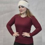 بلوز آستین بلند فانریپ ساده -