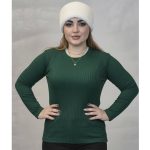 بلوز آستین بلند فانریپ ساده -