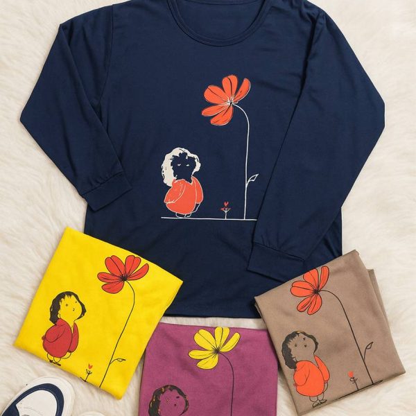 بلوز آستین بلند گل و دختر - مانتو پاتریس رشت