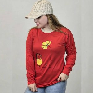 بلوز آستین بلند گل و دختر - مانتو پاتریس رشت