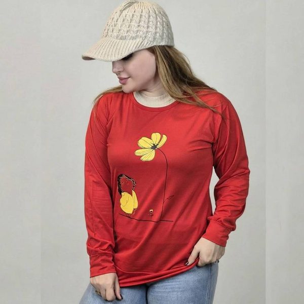 بلوز آستین بلند گل و دختر - مانتو پاتریس رشت