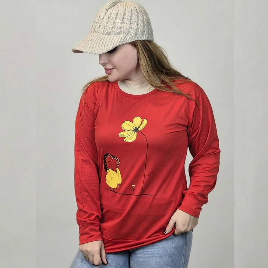 بلوز آستین بلند گل و دختر - مانتو پاتریس رشت