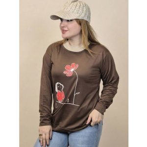 بلوز آستین بلند گل و دختر - مانتو پاتریس رشت