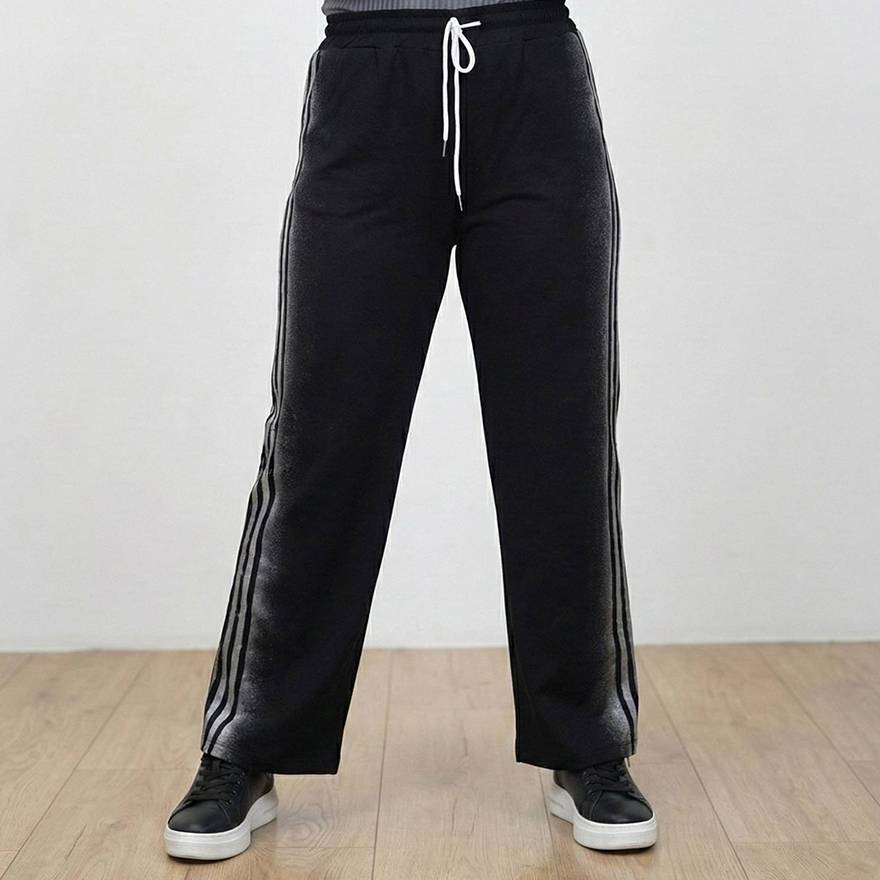 شلوار نیم بگ اسپرت مشکی