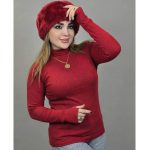 بلوز یقه اسکی فینگری رنگی