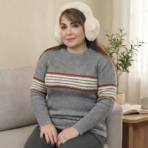 بلوز بافت راه راه - مانتو پاتریس رشت