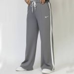 شلوار بگ نوار سفید ملانژ نایک - مانتو پاتریس رشت