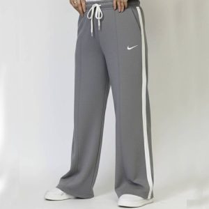 شلوار بگ نوار سفید ملانژ نایک - مانتو پاتریس رشت